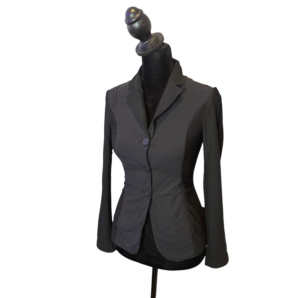 R.J. Classics Show Coat Youth 12R Black Mesh Equestrian Jacket HJ2010 Riding